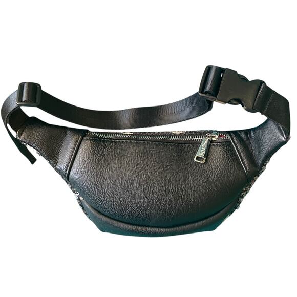 Loungefly x Disney Minnie Mouse Sequined Fanny Pack Polka Dot Belt Bag - Picture 7 of 12